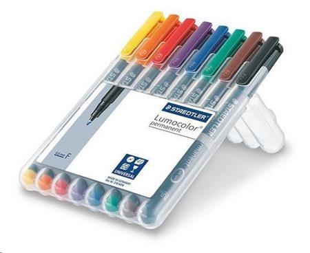 Staedtler Permanentní popisovače "Lumocolor 318 F", 8 barev, 0,6mm, OHP ; TS318WP8