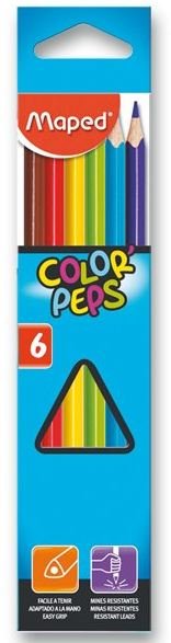 MAPED Pastelky trojboké Color'Peps 6ks; 23793