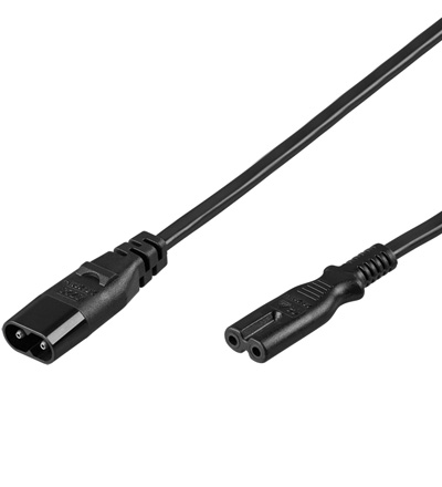 PremiumCord Kabel síťový prodlužovací  IEC 60320 C7>C8 230V 2m; kpso2