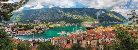 TREFL Panoramatické puzzle Kotor, Černá Hora 500 dílků; 124001