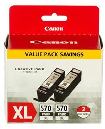 Canon PGI-570XL PGBK, 2-pack černý velký; 0318C007