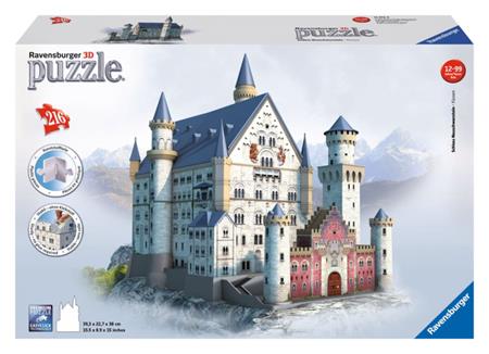 RAVENSBURGER 3D puzzle Zámek Neuschwanstein, Německo 216 dílků; 9473