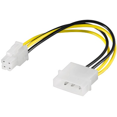 PremiumCord Kabel napájecí 5.25"-P4; kn-4