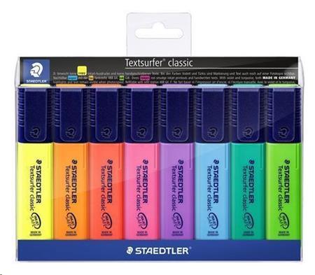 Staedtler Zvýrazňovač "Textsurfer classic 364", 8 barev, 1-5mm; TS364PWP8