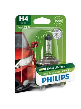 Philips H4 LongLife EcoVision 1 ks; 12342LLECOB1