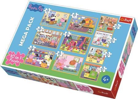 TREFL Puzzle Prasátko Peppa 10v1; 126035