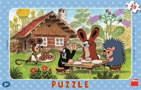 DINO Puzzle Krtek a koláče 15 dílků; 3228