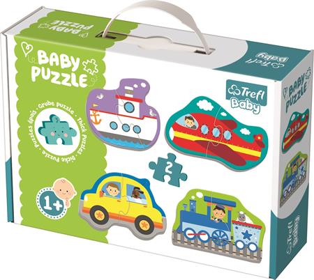 TREFL Baby puzzle Doprava 4x2 dílky; 122588