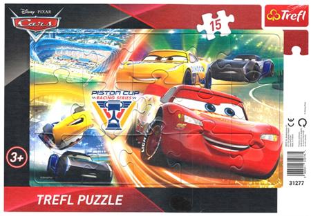 TREFL Puzzle Auta 3: Dej do toho vše! 15 dílků; 122288