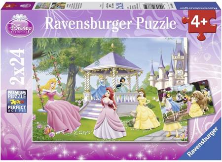 RAVENSBURGER Puzzle Okouzlující princezny 2x24 dílků; 111993