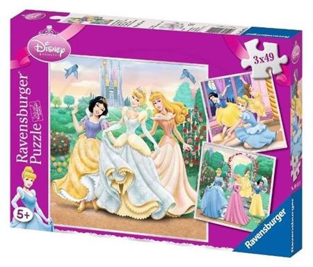 RAVENSBURGER Puzzle Disney princezny: Sny 3x49 dílků; 115460