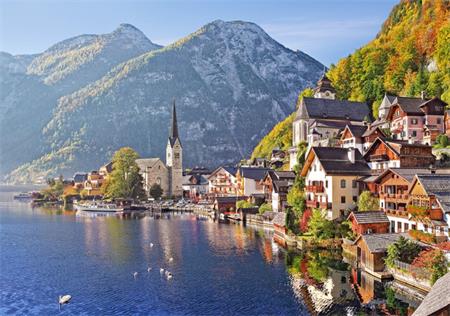 CASTORLAND Puzzle Hallstatt, Rakousko 500 dílků; 114762