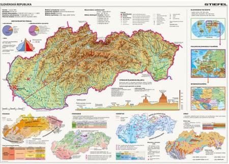 DINO Puzzle Mapa Slovenské republiky 2000 dílků; 118356