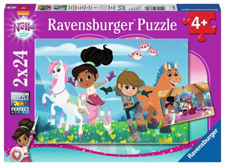 RAVENSBURGER Puzzle Nella princezna rytířů 2x24 dílků; 125379