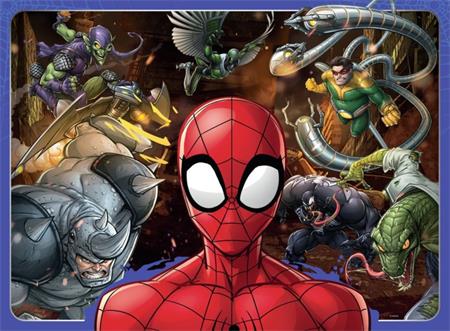 RAVENSBURGER Puzzle Nebojácný Spiderman XXL 100 dílků; 123952