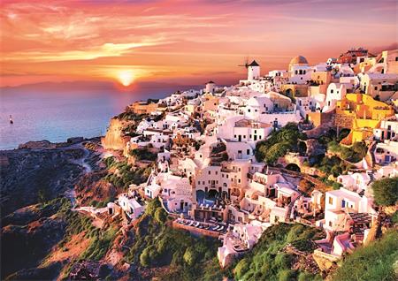 TREFL Puzzle Západ slunce nad Santorini, Řecko 1000 dílků; 117338