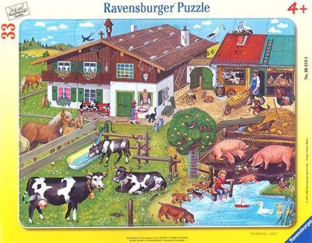 RAVENSBURGER Puzzle Zvířátka na statku 33 dílků; 4360