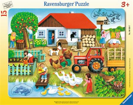 RAVENSBURGER Vkládačka Vesnice - co kam patří? 15 dílků; 116200