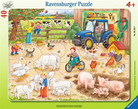 RAVENSBURGER Puzzle Na velkém statku 40 dílků; 119261