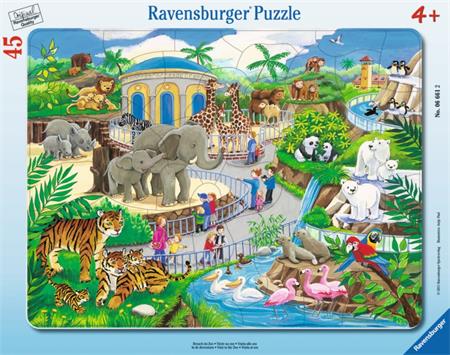 RAVENSBURGER Puzzle Návštěva v ZOO 45 dílků; 9793