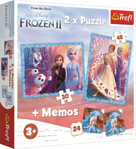 TREFL Puzzle Ledové království 2, 30+48 dílků + pexeso; 129705