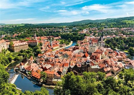 DINO Puzzle Dron Collection Český Krumlov 1000 dílků; 125310