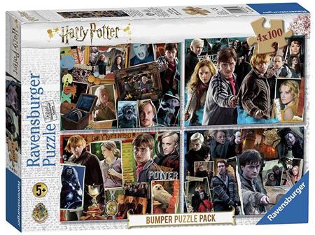 RAVENSBURGER Puzzle Harry Potter 4x100 dílků; 125358