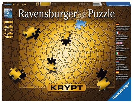 RAVENSBURGER Puzzle KRYPT (barva zlatá) 631 dílků; 118591