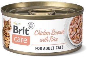 Brit Care Cat konz Fillets Breast&Rice 70g; 110652