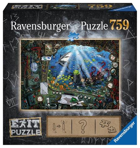 RAVENSBURGER Únikové EXIT puzzle V ponorce 759 dílků; 125359