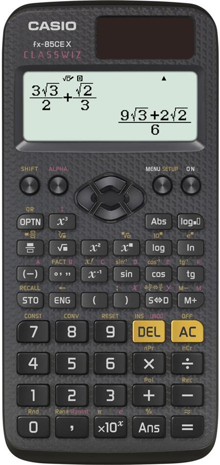 CASIO fx 85 CE X; FX 85 CE X