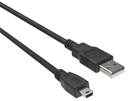 PremiumCord Kabel USB 2.0, A-B mini, 5pinů, 5m; ku2m5a