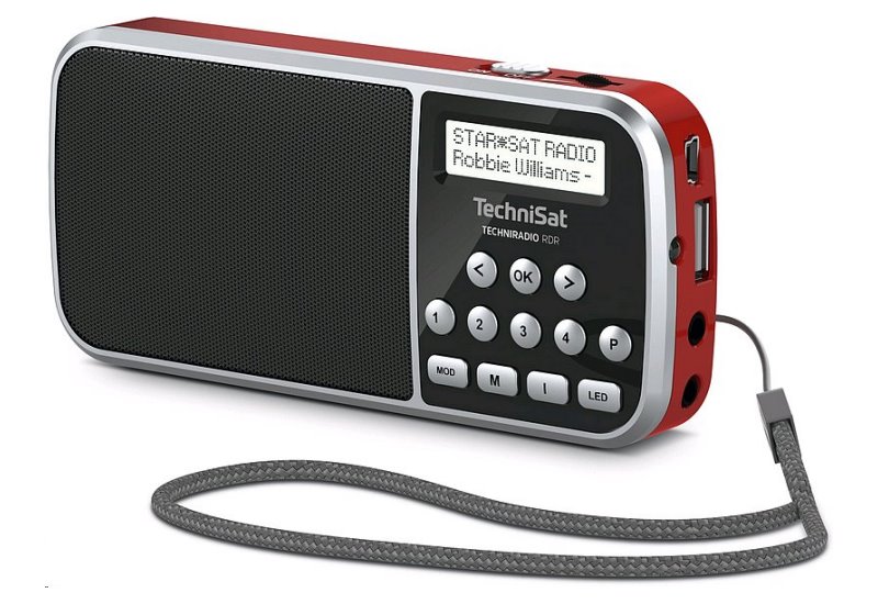 TechniSat TECHNIRADIO RDR DAB+ /červené/; T00003922