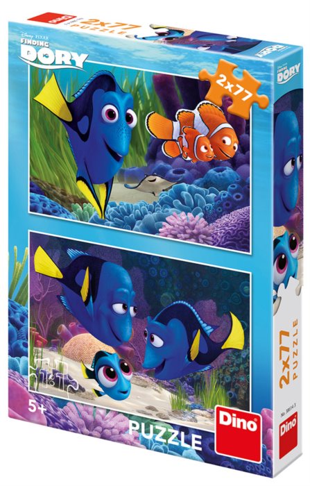 DINO Puzzle Hledá se Dory 2x77 dílků; 122415