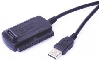 GEMBIRD Napájecí AC adaptér  IDE 3.5'' / 2.5'' / SATA na USB 2.0, 70cm; AUSI01