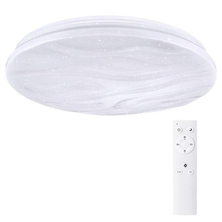 Solight LED stropní světlo Wave, 60W, 4200lm, stmívatelné, změna chromatičnosti, dálkové ovládání; WO735