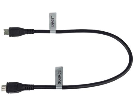 PremiumCord USB 2.0 kabel na propojení dvou chytrých telefonů, microUSB B(M)- microUSB B(M),0,3m,OTG; kur-20