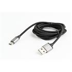 Kabel CABLEXPERT USB 3.0 AM na Type-C kabel (AM/CM), 1,8m, opletený, černý, blisterr