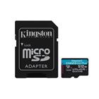 Kingston Canvas GO! Plus microSD 512 GB + SD adaptér