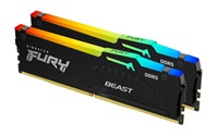 Kingston DIMM DDR5 32GB (Kit of 2) 6000MT s CL30 Non-ECC FURY Beast RGB EXPO, Černá; KF560C30BBEAK2-32