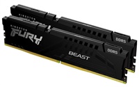 Kingston DIMM DDR5 32GB (Kit of 2) 6400MT s CL32 ECC FURY Beast XMP Černá; KF564C32BBK2-32