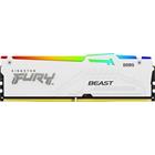 Kingston DIMM DDR5 FURY Beast White RGB XMP 16GB 5200MT/s CL40