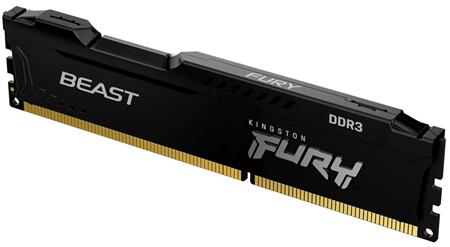 Kingston FURY Beast Black - 4GB DDR3, 1600MHz, CL10, DIMM