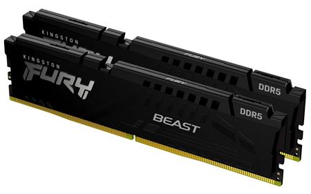 Kingston FURY Beast DDR5 32GB 6800MHz CL34 2x16GB Black; KF568C34BBK2-32