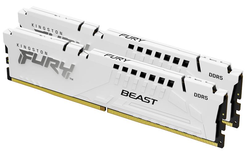 Kingston FURY Beast White DDR5 64GB 6000MHz CL30 2x32GB White