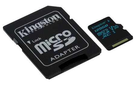 Kingston microSD Canvas Go 128GB + SD adaptér