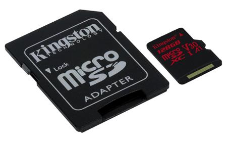 Kingston microSD Canvas React 128GB + SD adaptér