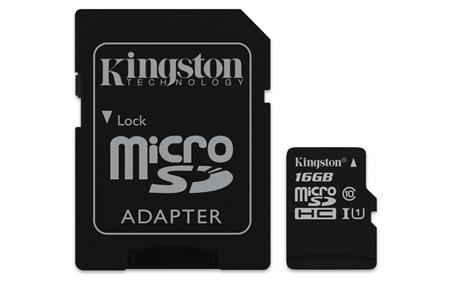 Kingston microSD Canvas Select 16GB + SD adaptér