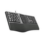 Klávesnice C-TECH KB-113E USB, ERGO, černá, CZ/SK