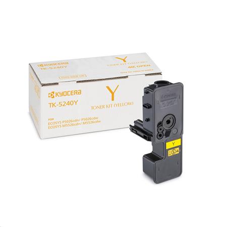 Kyocera originální toner TK-5240Y, yellow, 3000str., 1T02R7ANL0, Kyocera M5526cdn, M5526cdw, P5026cdn,P5026cdw